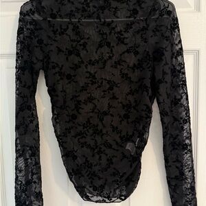 Zara Black Lace Top